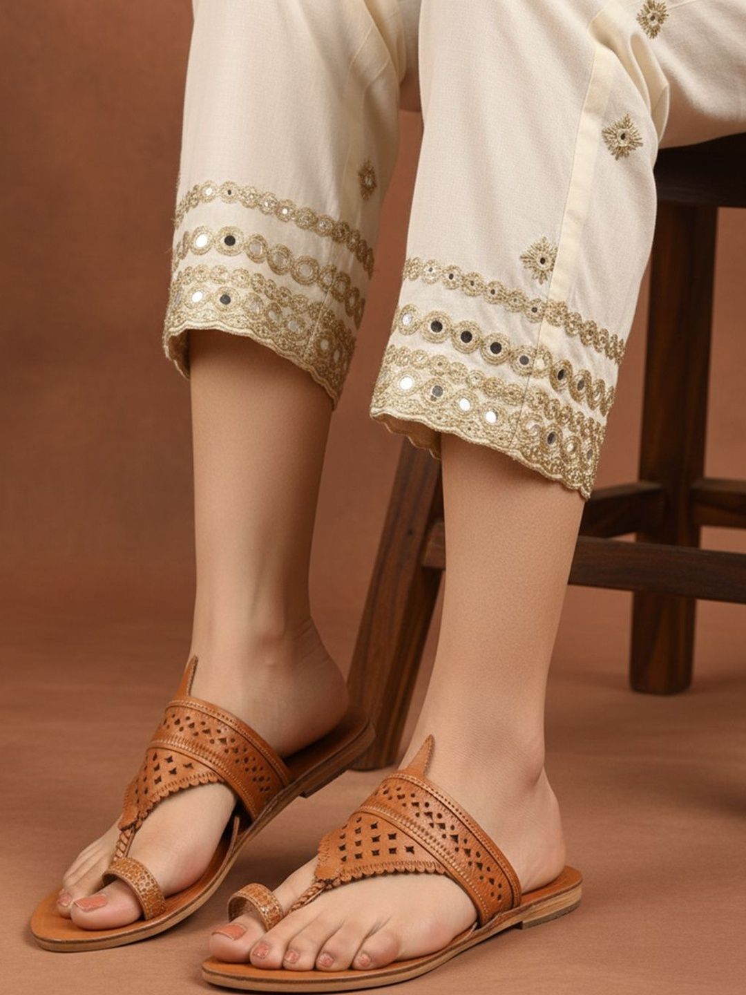Authentic Handcrafted Kolhapuri Chappals for Women | Shop Ethnic Indian Footwear