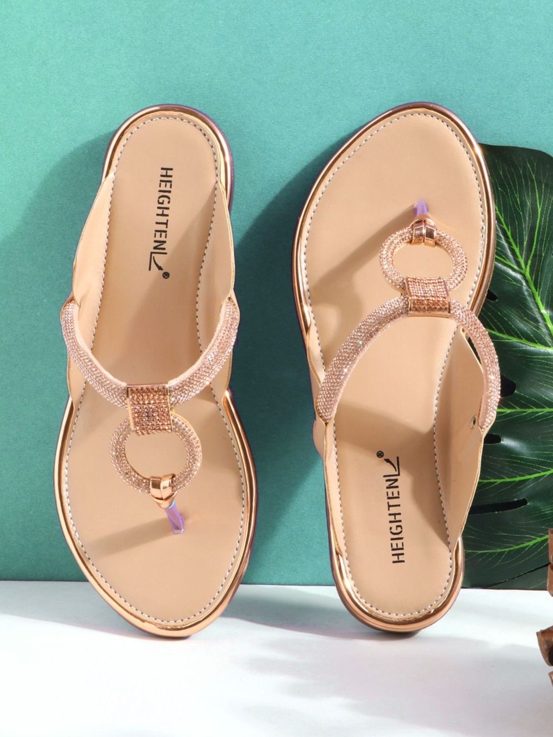 Sparkling Kolhapuri Chappals for Women | Embellished Festive Flats