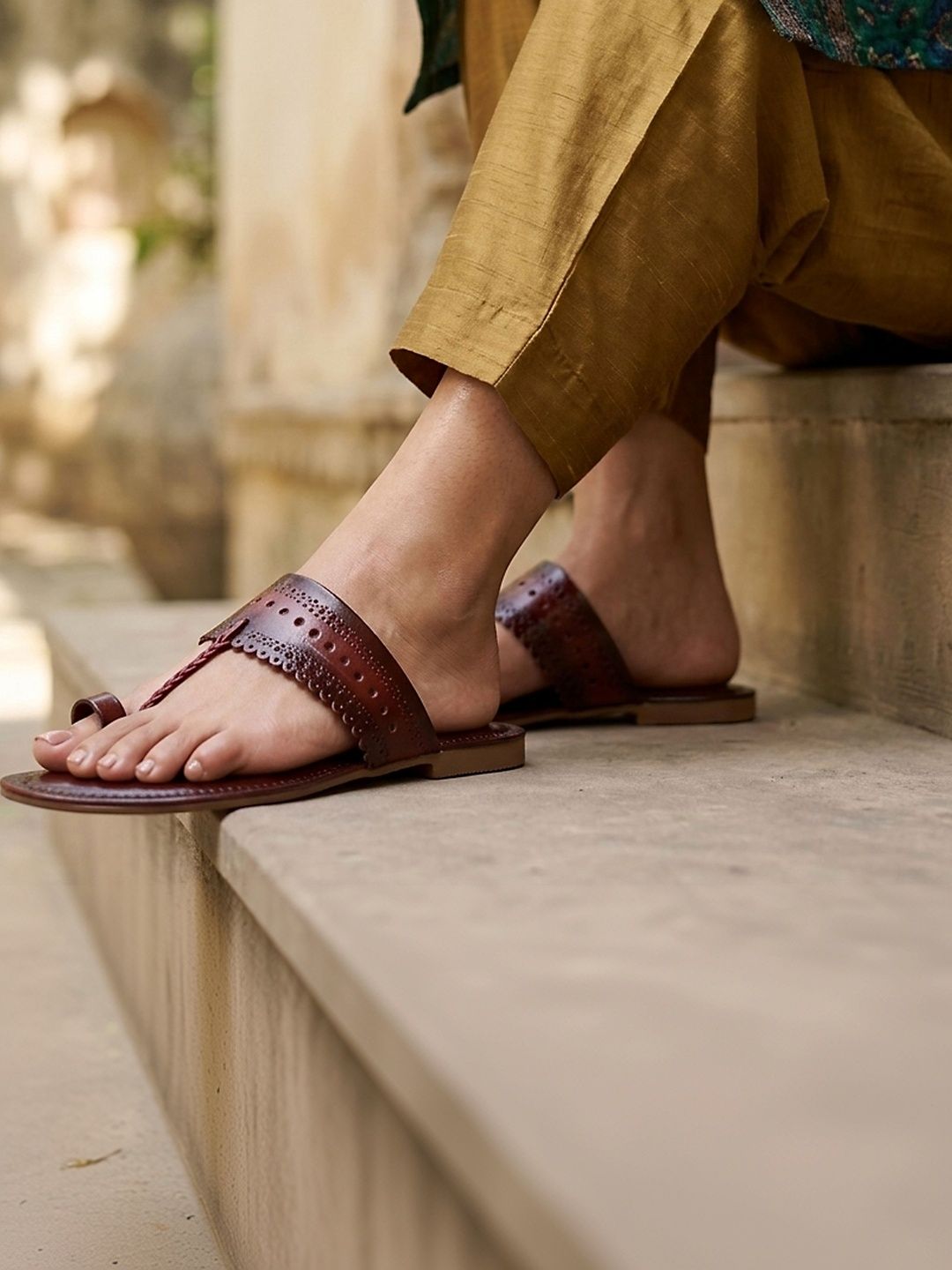 Timeless Elegance: Handcrafted Kolhapuri Chappals for Women