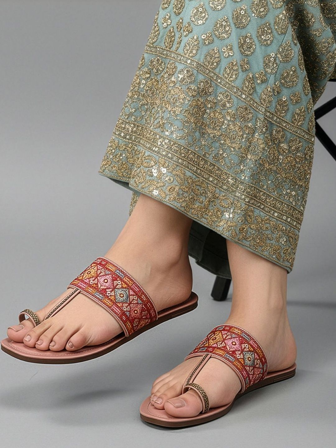 Vibrant Handcrafted Kolhapuri Chappals for Women | Ethnic Style
