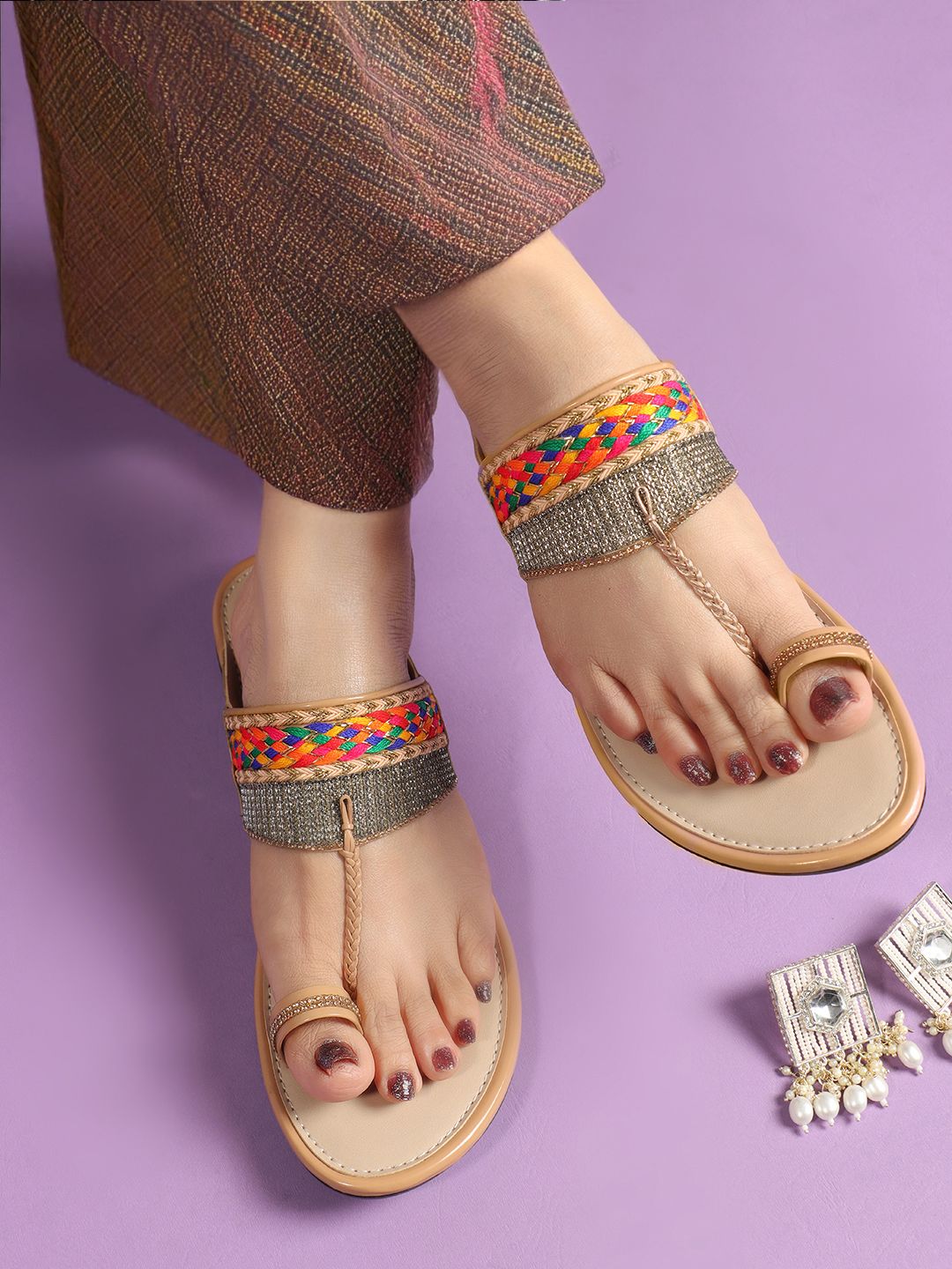 Vibrant Kolhapuri Chappals for Women: Ethnic Style & Comfort