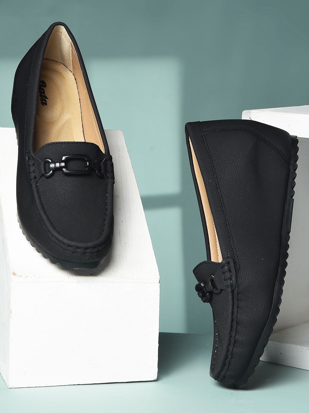 Bata Buckled Wedge Pumps for Women