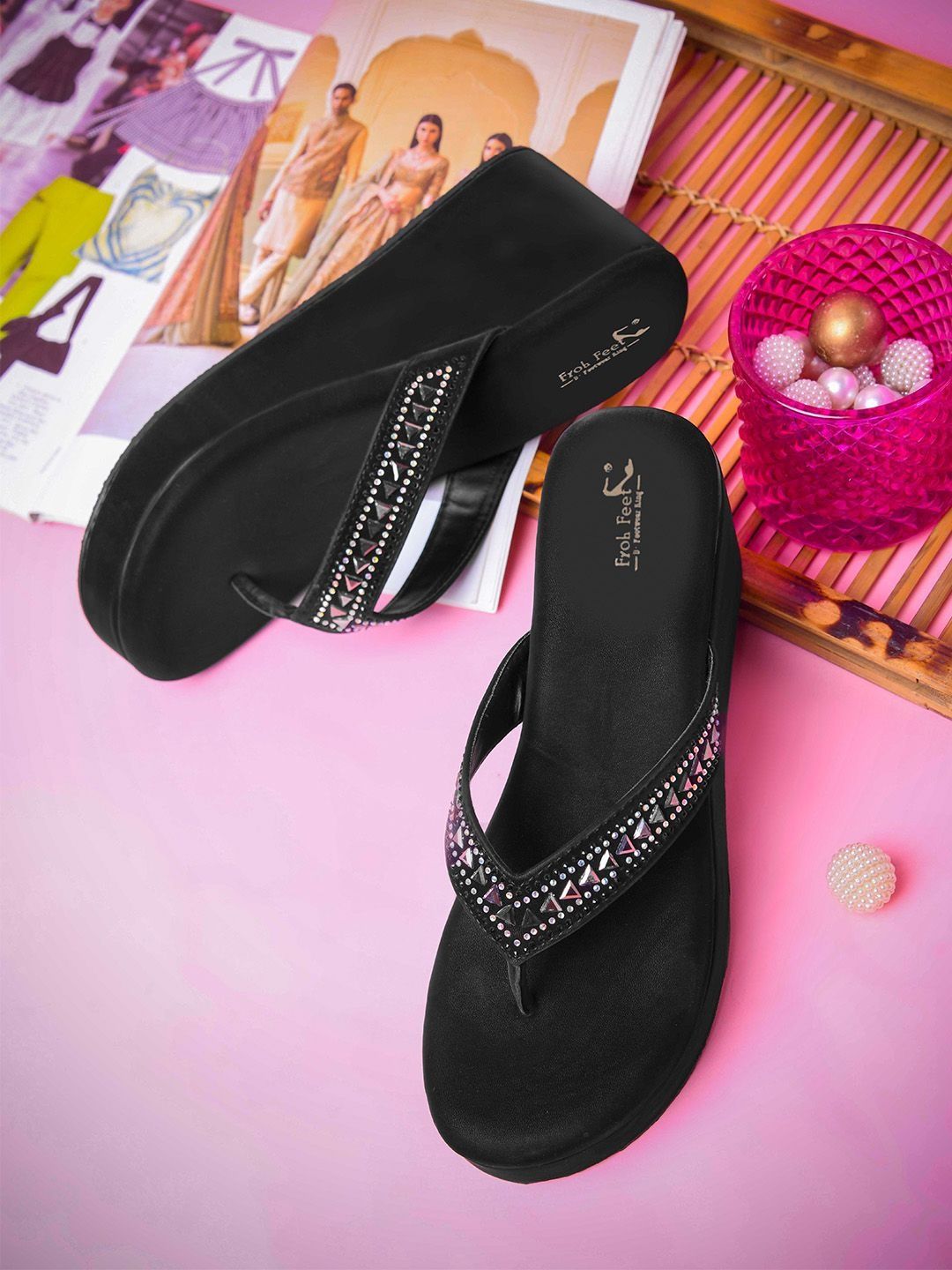 Embellished Wedge Sandals for Women