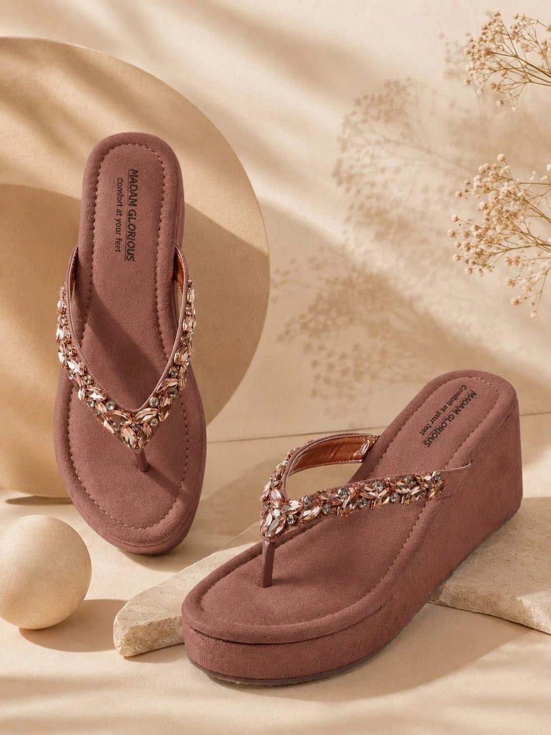 Ethnic Printed Wedges for Women