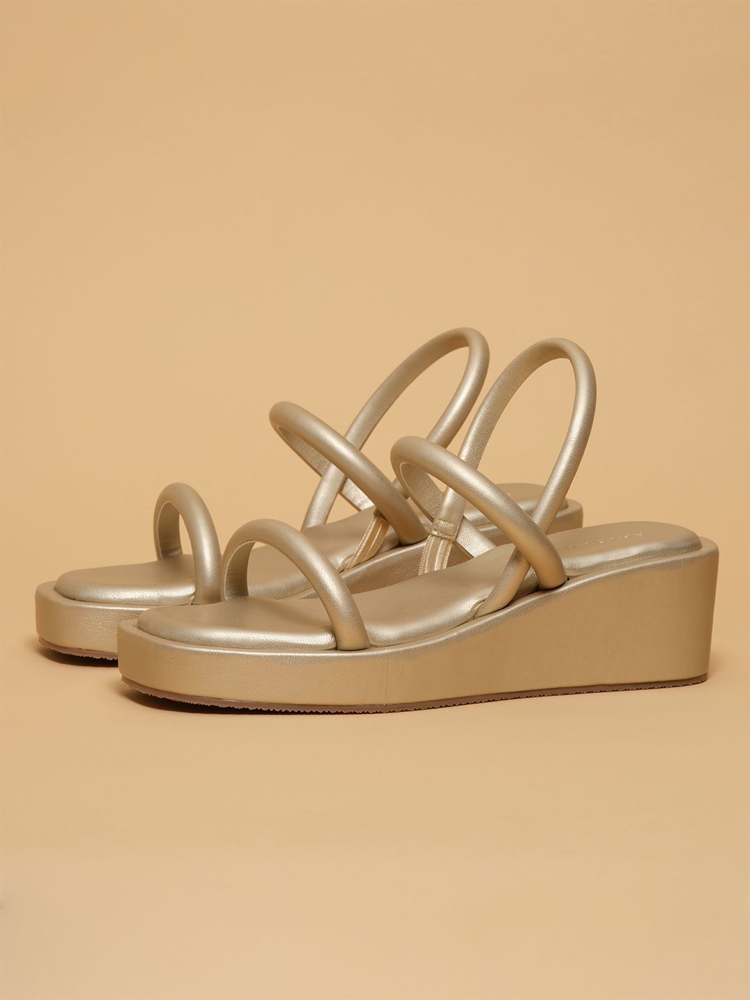 Metallic Gold Wedges for Women | Stylish Platform Sandals for Every Occasion