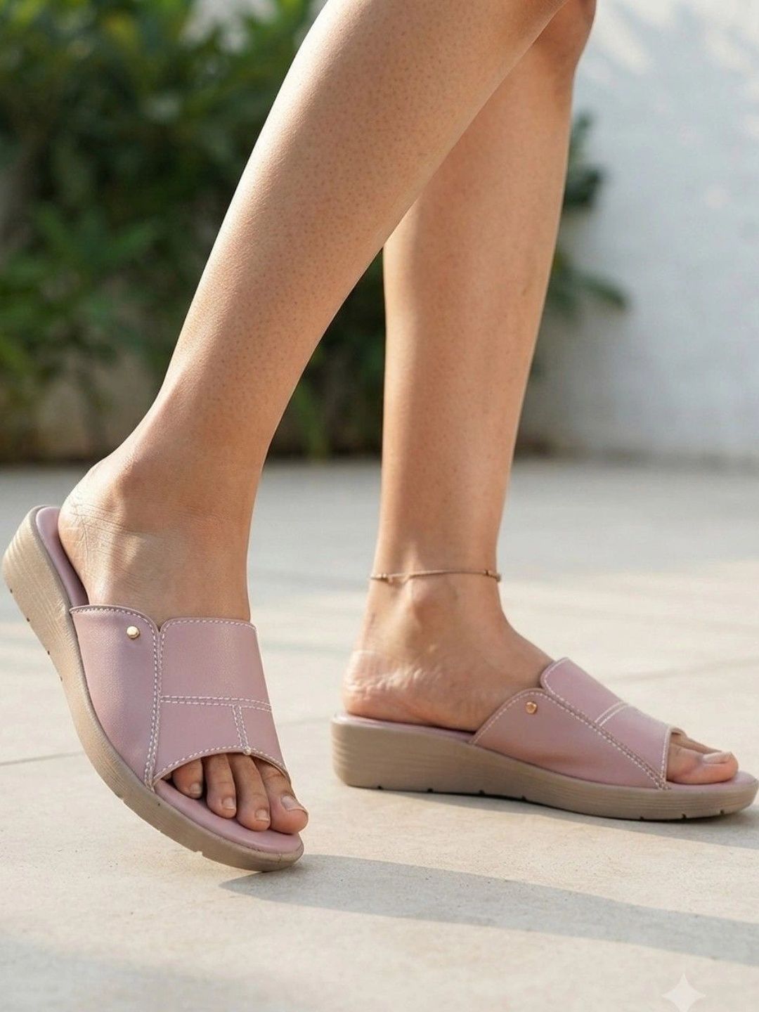 Step in Style: Chic Pink Wedges for Women | Comfort & Fashion in India