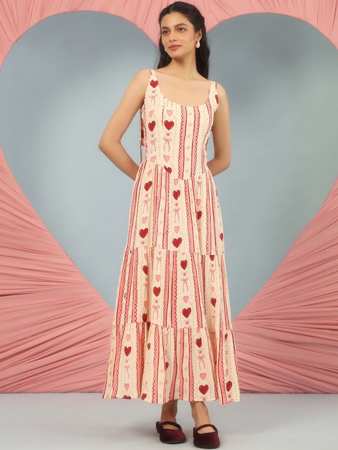 Anayna Printed Fit & Flared Ethnic Dress