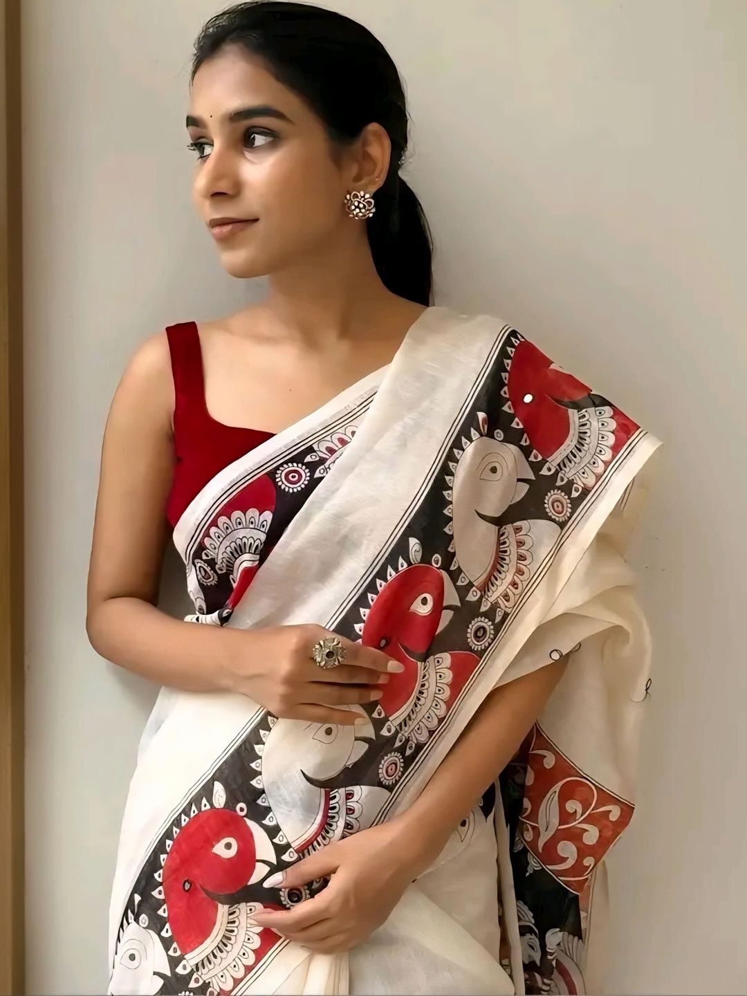 Arpita Fashion Artisanal Kalamkari Saree
