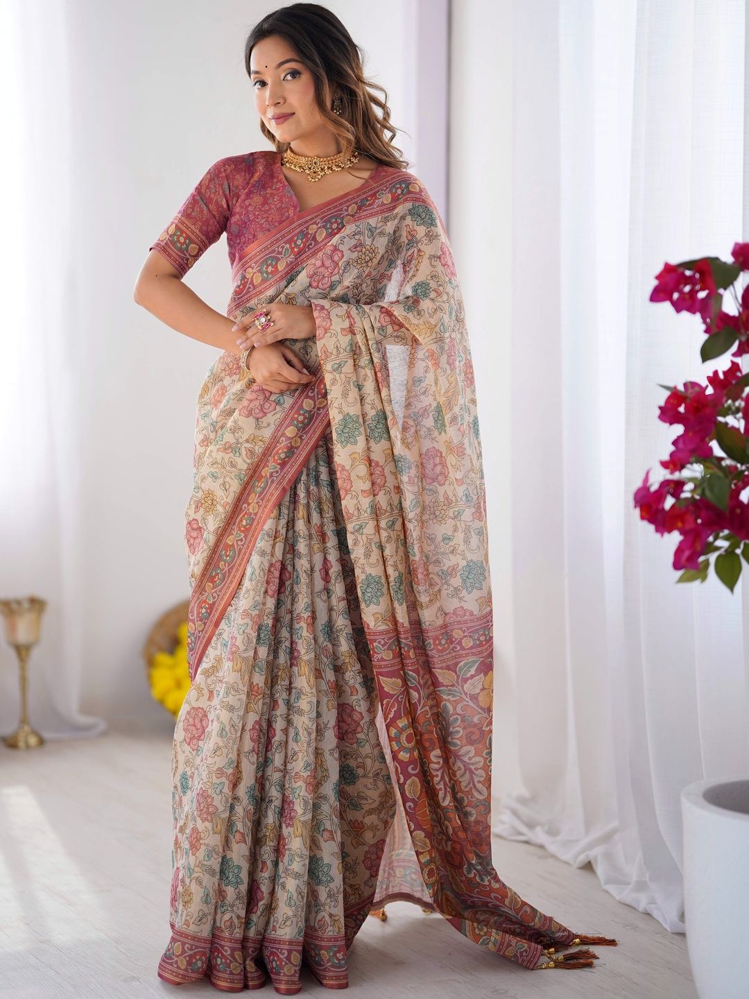 Art Silk Casual Saree For Women