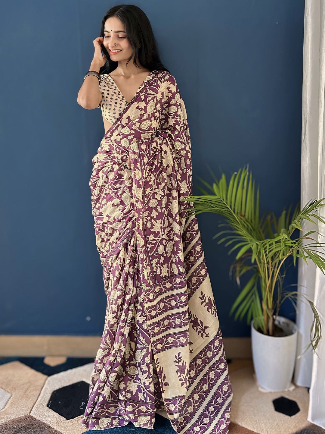 Classic Cotton Kalamkari Saree