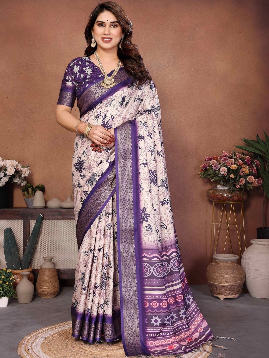 Elegant Silk Casual Saree For Women