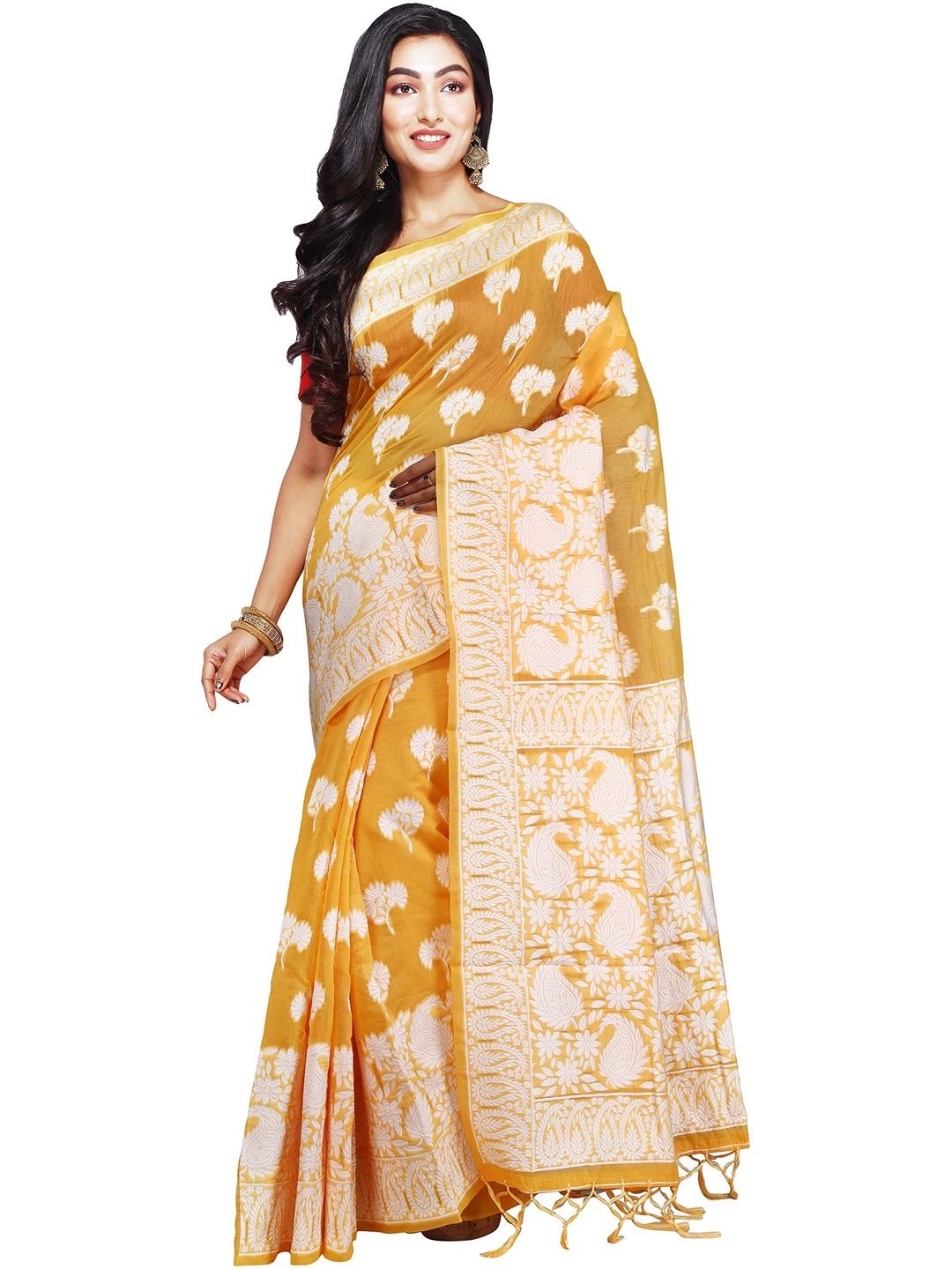 Handloom Chikankari Sarees by Craftoni