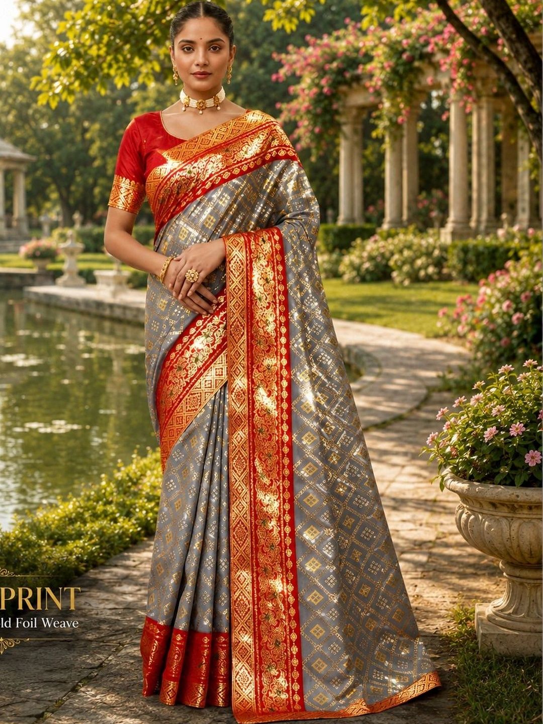 Kanurikaa Poly Georgette Designer Bandhani Saree