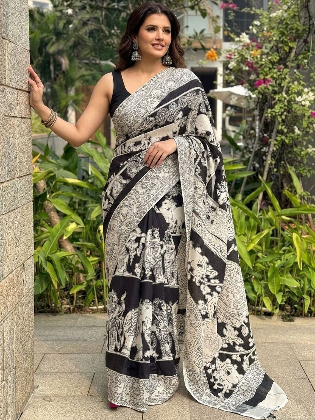 Mitera Handloom Kalamkari Saree