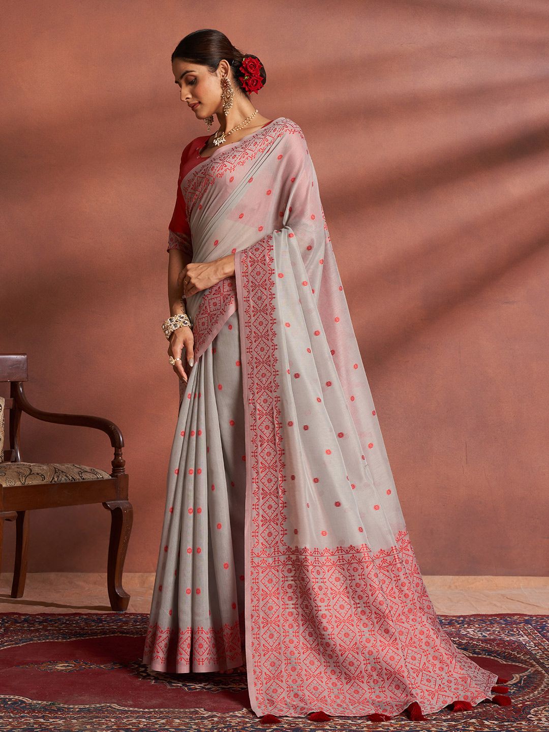 SARHADesigner Chanderi Fabric Casual Saree For Women