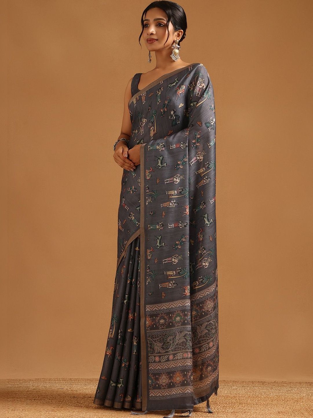 Soch Art Silk Kalamkari Saree