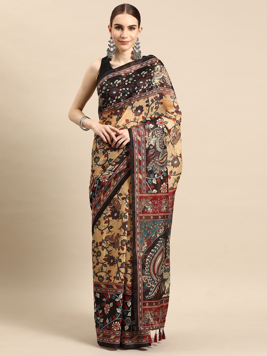 Tasarika Classic Traditional Kalamkari Saree