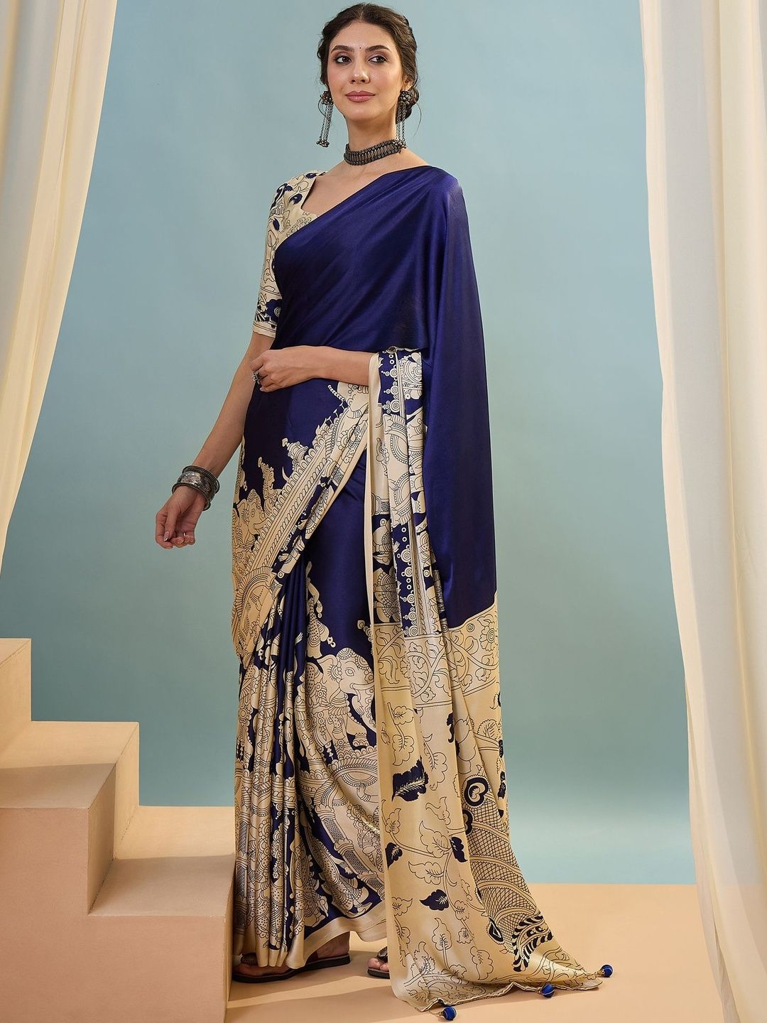 ZYVIRA Ethnic Motifs Designer Saree